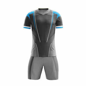 Ensemble de maillots de football sublimés pour hommes Index Apparel, col en V, manches courtes, respirant, anti-transpiration, coupe athlétique, uniforme d'équipe - Product Image 2