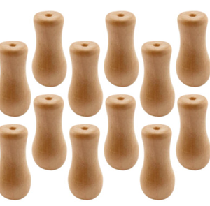 Decorative Wood <b>Pull</b> Cord Knobs (Sanded/Raw) - Product Image 4