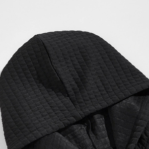 OEM, survêtement slim fit avec logo brodé personnalisé, vêtements décontractés en polaire de haute qualité, survêtement de sport noir, survêtement de jogging - Product Image 4