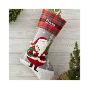 Vente en gros de chaussettes de Noël personnalisées avec lettres rouges en laine fine tricotée pour enfants aux Émirats arabes unis - Product Image 3