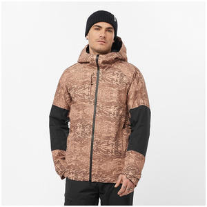 Chaqueta de Invierno con Capucha para Hombre, Nueva Llegada 2026, Personalizada, Impermeable, de Poliéster, Cortavientos, Camuflaje Marrón, Abrigo para Exteriores - Product Image 6