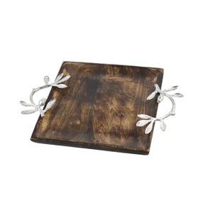 ถาดไม้ทรงสี่เหลี่ยมผืนผ้า,พร้อมจับห่วงโลหะ - Product Image 6