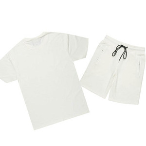 Ensemble T-shirt et short décontracté pour homme, tenue de sport décontractée en deux pièces, vêtements de sport pour la salle de sport, entraînement, été, usage quotidien - Product Image 4