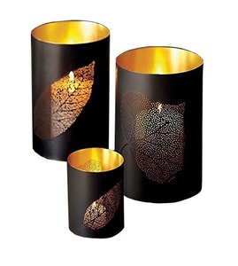 Luz de té de metal con acabado plateado y cobre de alta calidad votiva para decoración navideña interior y exterior hecha de hierro - Product Image 2