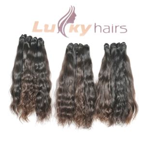 Extensions de cheveux humains bruts indiens ondulés naturels vierges non traités Paquet de vagues profondes lâches des vendeurs vietnamiens Couleur naturelle - Product Image 5