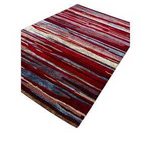 Alfombra Acar Tra-14752 de Lana y Viscosa Hecha a Mano con Diseño Abstracto Rojo y Naranja para Decoración de Sala de Estar y Uso en Pasillos - Product Image 2