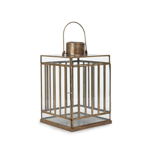 Customized Square Shape Metal Glass Iron <b>Lantern</b> Candle Holder Tealight Tabletop Home <b>Indoor</b> Outdoor Garden Floor <b>Lighting</b> Decor - Product Image 1