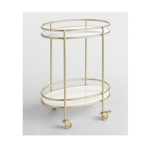 Carrito para servir té de madera y metal de nuevo diseño, carrito para servir alimentos con forma y tamaño personalizados de la más alta calidad - Product Image 5