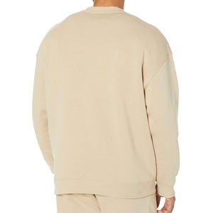 Elégant sweat-shirt en tissu de fitness doux pour hommes vêtements de sport basiques coton mélangé sweat-shirt respirant pour hommes - Product Image 4