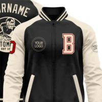 Veste bomber varsity à deux tons avec fermeture éclair, personnalisée, noire, vintage, drapeau mexicain, vert Kelly, neutre