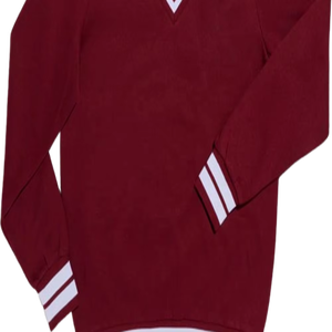 Pull à col en V pour homme avec fermeture boutonnée recouverte, logo frontal, tricot respirant en laine/acrylique, couleur et taille personnalisables - Product Image 6