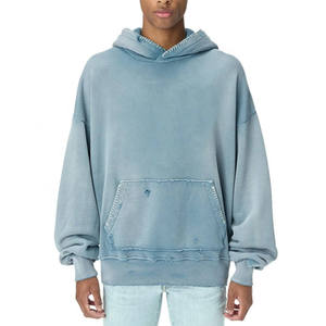 Nouveau sweat à capuche en molleton surdimensionné à lavage liquide unisexe, qualité lourde pour l'hiver, streetwear à prix raisonnable d'un bon vendeur - Product Image 6