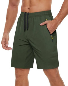 Shorts pour hommes de style moderne, respirants, à séchage rapide, avec couleurs et logo personnalisés, taille élastique, vêtements de plage décontractés - Product Image 1