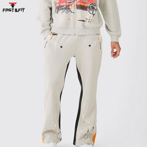 Nouveautés Survêtements respirants d'entraînement en polaire de gymnastique pour hommes, ensemble de deux pièces pour hommes, survêtement, jogging, pour hommes - Product Image 4