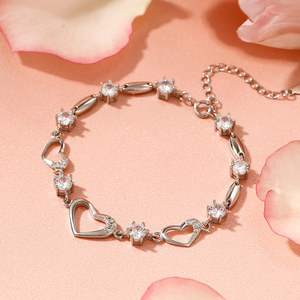 สร้อยข้อมือเงินแท้รูปหัวใจ Jeulia ดีไซน์ทันสมัย - Product Image 6