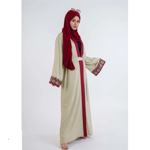 Dubai Fancy Designer Abaya 2024 Kaftan Turc Modeste Vêtements Islamiques Dubai Élégant Brillant Soie Ouvert Abaya Femmes Robe Musulmane - Product Image 1