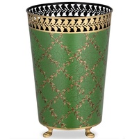 Poubelle sur pied en métal de luxe moderne et élégante pour la maison, le bureau, la salle de bain, la cuisine - Écologique, gain de place, intérieur/extérieur