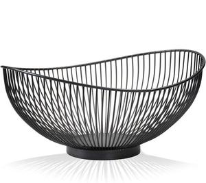 Corbeille à fruits moderne en métal noir mat de style nordique, pour comptoir, décoration de table de cuisine, grande capacité, pour légumes - Product Image 1