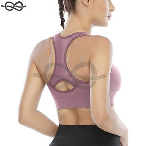 Sujetadores deportivos de alto impacto para mujer, sujetadores de entrenamiento de Yoga con espalda cruzada acolchada, soporte máximo durante actividades deportivas - Product Image 4