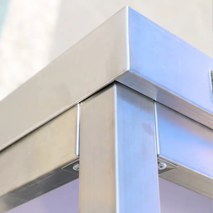 Plan de travail de <span class=keywords><strong>restaurant</strong></span> en acier inoxydable, table à trois niveaux pour boulangerie, <span class=keywords><strong>boucherie</strong></span>, table commerciale en acier inoxydable - Product Image 3