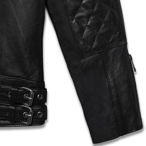 Chaqueta de Cuero para Hombre, Estilo Motero Clásico, Chaquetas de Cuero para Hombre, Nuevo Modelo, Chaqueta de Cuero de Diseño de Moda de Alta Calidad para Hombre - Product Image 5