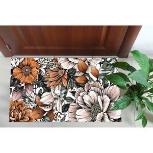 Tapis imprimé aux couleurs dégradées : motif de fleurs botaniques modernes pour la décoration de la maison, tapis en velours - Product Image 5