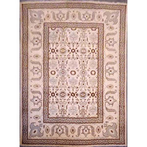 Alfombra Persa Oushak de Estilo Tradicional, Tejida a Mano con Lana Natural, 13'9'' X 10'2'', Panr0020390 - Product Image 1