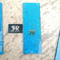 Losa de piedra turquesa azul pulida de alta calidad con patrón de telaraña Natural para hacer incrustaciones de joyería con mango de cuchillo y proyecto artesanal