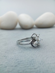 Custom Fancy Solitaire VVS Diamond Engagement Anniversary Wedding Ring Trendy 925 Sterling Silver 14k/18k Gold GIA Certified - Product Image 3