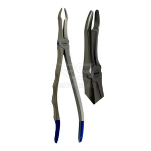 Fórceps manuales de extracción de dientes Juego de fórceps dentales profesionales Acero inoxidable 4 instrumentos de extracción de punta de raíz Cojín de lujo - Product Image 1