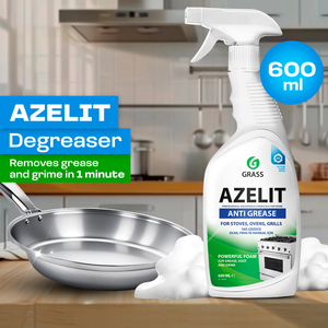 Azelit High-Efficiency Kitchen <b>Cleaner</b> | Alkaline <b>Foam</b> Degreaser for Professional Use 600ml - Product Image 2