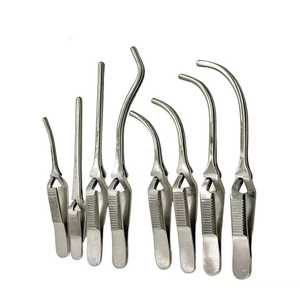 Ensemble de pinces vasculaires DeBakey Bulldog 8 pièces Instruments chirurgicaux incurvés et droits en acier inoxydable de haute qualité CE approuvé - Product Image 2