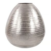 Bronze Finition Confortable Design Floral En Gros En Fonte D'aluminium Fleur Vase Home Office Décoration Ovale Forme Vase pour Le Bureau À Domicile