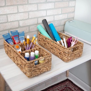 Paniers en jacinthe d'eau utilisés pour ranger de petits objets Panier de rangement fait à la main Vente en gros Écologique Fabriqué au Vietnam - Product Image 5