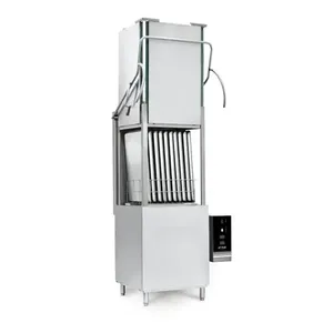 เครื่องล้างจานอุตสาหกรรมแบบตั้งพื้น Jet Tech 747HH สำหรับอุณหภูมิสูง พร้อมฮูดสูง 20 ชั้นวาง สำหรับฆ่าเชื้อในครัว - Product Image 2