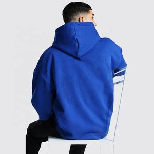 Vente en gros 2024 Sweat à capuche en molleton unisexe 500gsm 100% Pull en coton Logo imprimé personnalisé de haute qualité Surdimensionné pour hommes Long Length - Product Image 3