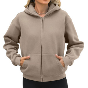 Nuevas Sudaderas con Capucha de Alta Calidad, Estilo Casual Urbano, Hombros Caídos, Transpirables, Ecológicas, 100% Algodón para Mujer - Product Image 1