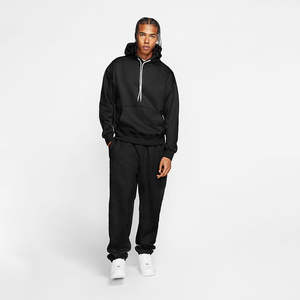 ชุดวอร์มสำหรับผู้ชายชุดวิ่งออกกำลังกายผ้าคอตตอนโพลีเอสเตอร์แบบเรียบระบายอากาศได้โลโก้ออกแบบได้ตามต้องการ - Product Image 6