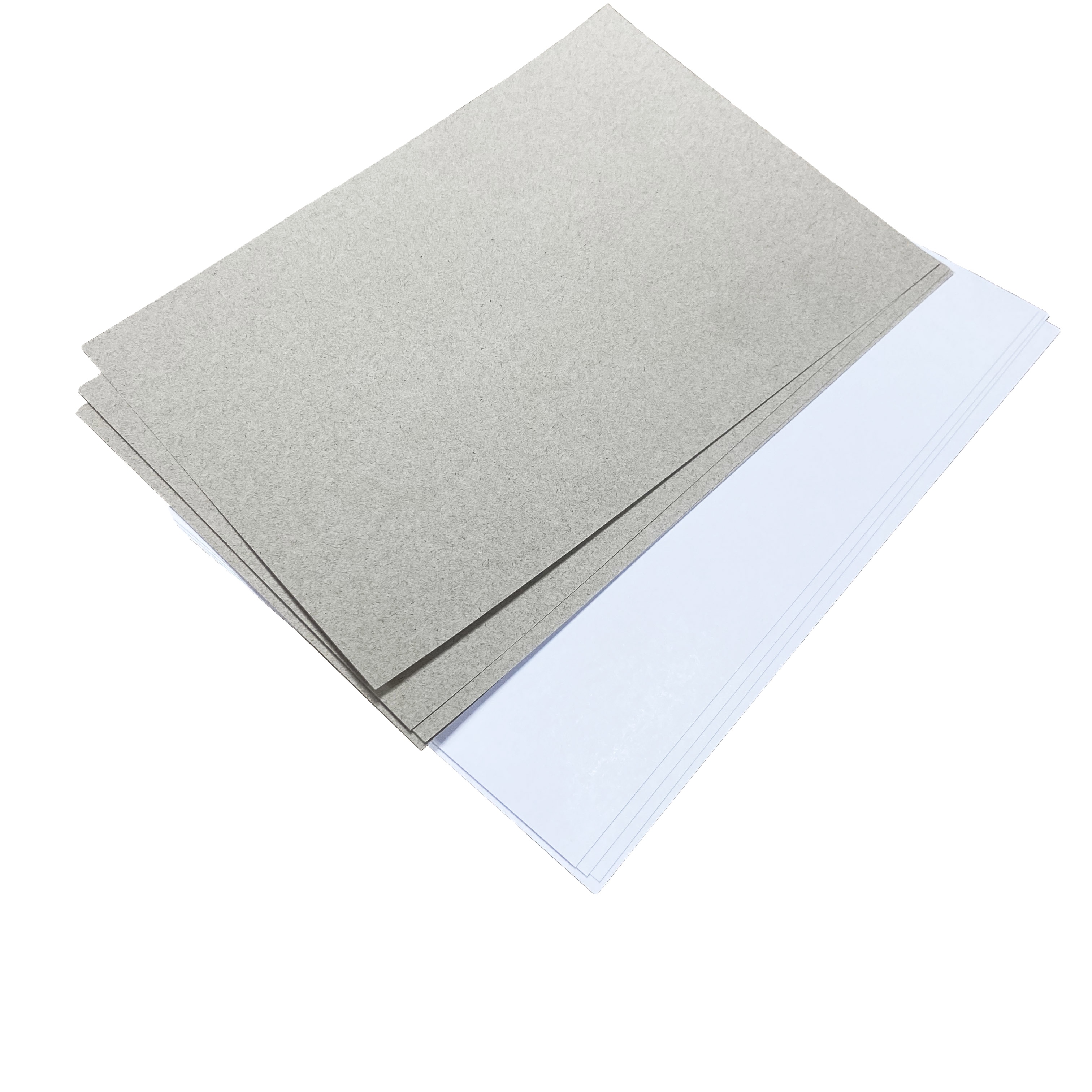 Paperboard Manufacturer Custom 70*100cm White Top Grey Back Board Duplex Board 300gsm Cardboard Carton Board Sheets
