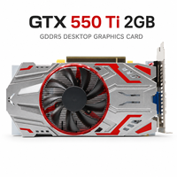 Nouvelle carte graphique de jeu pour ordinateur de bureau GTX 550 Ti 4 Go GDDR5 128 bits PCI Express 2.0 X16 DirectX 11 avec un seul ventilateur