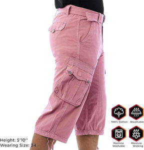 Hot Selling High Street Fashion Canvas Mid Waist Vintage <b>Men's</b> <b>Long</b> <b>Shorts</b> Custom Logo High Quality Best Design - Product Image 4
