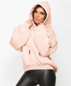 Nouvelle arrivée sweats à capuche pour femmes oversize épaule tombante poids lourd Polyester et coton sweats à capuche à manches longues femmes - Product Image 2