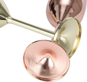 Vente en gros de flûtes de luxe pour mariage douche nuptiale verres acier cuivre pour champagne nouvel an noël prix bon marché - Product Image 2