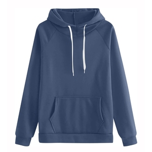 Survêtement pour femme avec poche kangourou, survêtement décontracté à manches longues, sweat-shirt sans fermeture éclair, fabriqué au Pakistan - Product Image 4