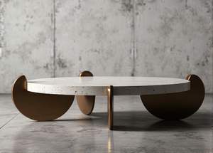 Mesa de centro redonda de nuevo diseño moderno único para sala de estar - Product Image 2