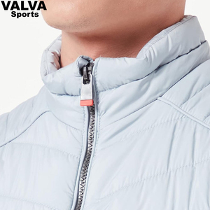 <b>Men's</b> Casual Canvas <b>Fleece</b> Golf <b>Vest</b> Winter Outdoor Puffer Jacket with Sleeveless Design for Hiking and Sports - Product Image 1