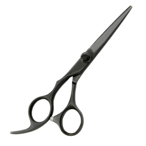 Ciseaux de barbier professionnels ergonomiques de haute qualité, ciseaux à cheveux noirs mats, 5,5/6,0 pouces, ciseaux de coiffure de salon - Product Image 2