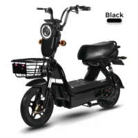 Scooter électrique best-seller en gros avec panier, nouveau vélo de ville 48v DC avec siège arrière, tension 48v, prix bas