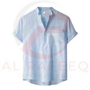 T-shirt homme de qualité supérieure Polyester Coton T-shirt de plage Motif Impression sur mesure Spandex Polyester - Product Image 1