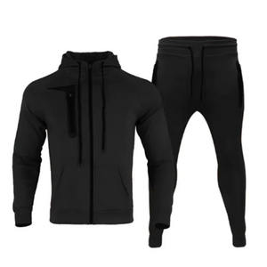 Nuevo Diseño 2024, Chándal Deportivo de Forro Polar 100% Algodón para Hombre, Talla Grande, Informal y al por Mayor, Ropa Deportiva de Invierno para Gimnasio con Logotipo Estampado - Product Image 2